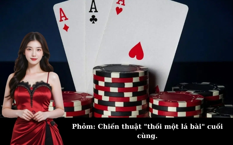 Phỏm: Chiến thuật "thối một lá bài" cuối cùng.
