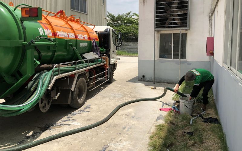 Quy trình hút hầm cầu Đồng Tháp của Toàn Cầu Envim