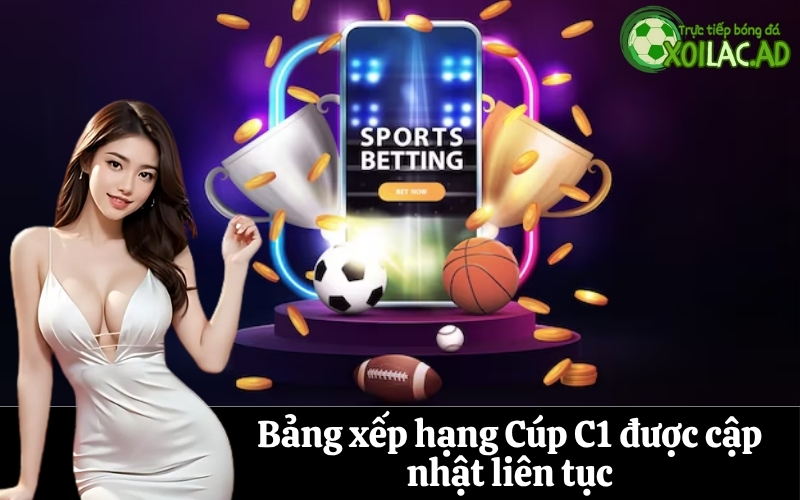 Bảng xếp hạng Cúp C1 được cập nhật liên tục