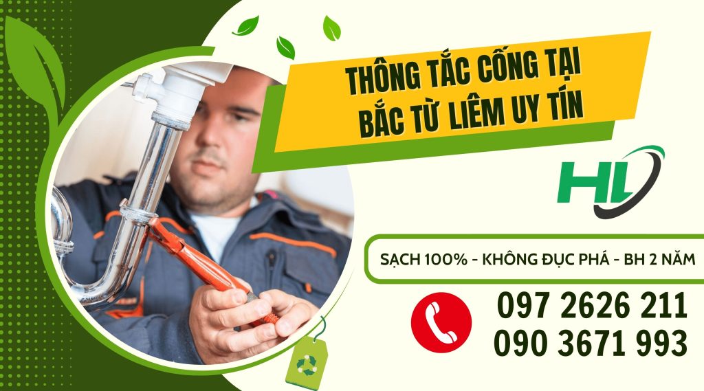 Thông tắc cống tại Bắc Từ Liêm uy tín